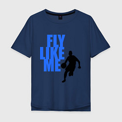 Мужская футболка оверсайз Fly like me