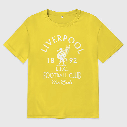Мужская футболка оверсайз Liverpool: Football Club / Желтый – фото 1