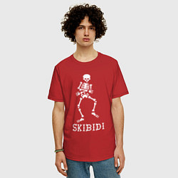 Футболка оверсайз мужская Little Big: Skibidi, цвет: красный — фото 2