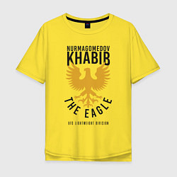 Футболка оверсайз мужская Khabib: The Eagle, цвет: желтый