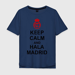 Мужская футболка оверсайз Keep Calm & Hala Madrid