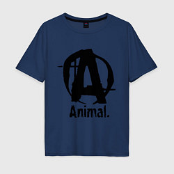 Мужская футболка оверсайз Animal Logo