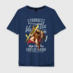 Мужская футболка оверсайз Strongest Viking