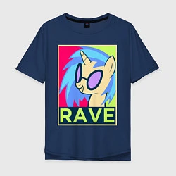 Мужская футболка оверсайз DJ Pon-3 RAVE