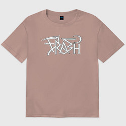 Футболка оверсайз мужская Trash gang, цвет: пыльно-розовый