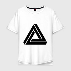 Мужская футболка оверсайз Triangle Visual Illusion
