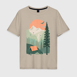 Мужская футболка оверсайз Wood Adventure