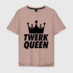 Мужская футболка оверсайз Twerk Queen