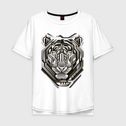 Мужская футболка оверсайз Geometric tiger