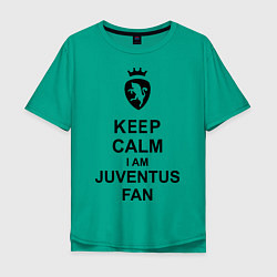 Мужская футболка оверсайз Keep Calm & Juventus fan