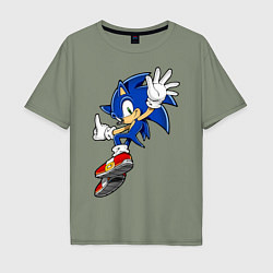 Мужская футболка оверсайз Sonic