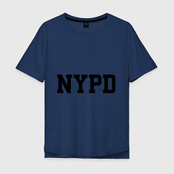 Футболка оверсайз мужская NYPD, цвет: тёмно-синий