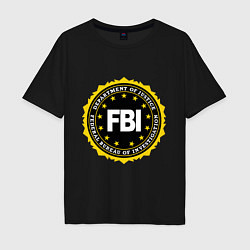 Мужская футболка оверсайз FBI Departament