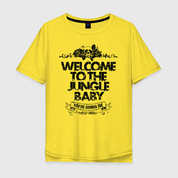 Мужская футболка оверсайз Welcome to the Jungle
