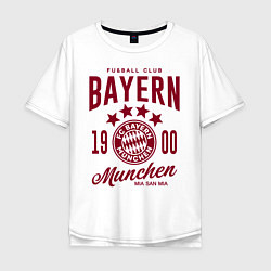 Футболка оверсайз мужская Bayern Munchen 1900, цвет: белый