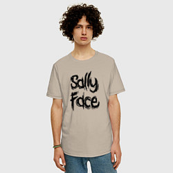 Футболка оверсайз мужская SALLY FACE, цвет: миндальный — фото 2