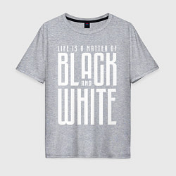 Футболка оверсайз мужская Juventus: Black & White, цвет: меланж