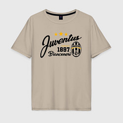 Футболка оверсайз мужская Juventus 1897, цвет: миндальный