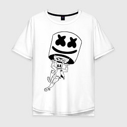 Мужская футболка оверсайз Marshmello King