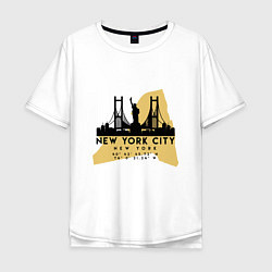 Мужская футболка оверсайз Нью-Йорк - США