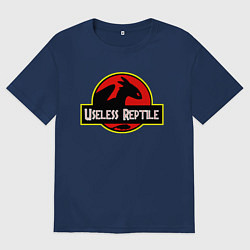 Футболка оверсайз мужская Useless Reptile, цвет: тёмно-синий