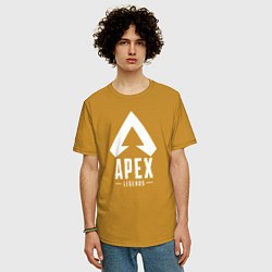 Футболка оверсайз мужская Apex Legends, цвет: горчичный — фото 2