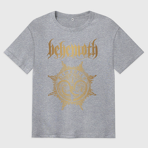 Мужская футболка оверсайз Behemoth: Demonica / Меланж – фото 1