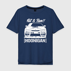 Мужская футболка оверсайз Nissan Silvia S14 Hoonigan