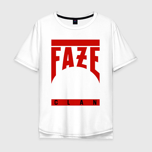 Мужская футболка оверсайз FaZe Clan / Белый – фото 1