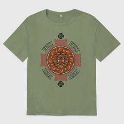 Футболка оверсайз мужская РУСИЧ, цвет: авокадо