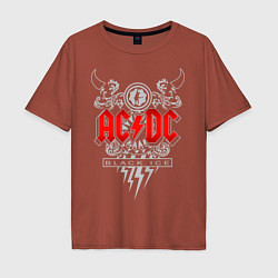 Мужская футболка оверсайз AC/DC: Black Ice