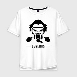 Мужская футболка оверсайз Apex Legends: Bloodhound Mask
