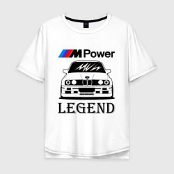 Мужская футболка оверсайз BMW Power LEGEND