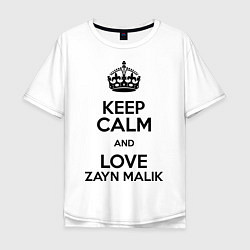 Мужская футболка оверсайз Keep Calm & Love Zayn Malik