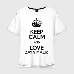 Мужская футболка оверсайз Keep Calm & Love Zayn Malik