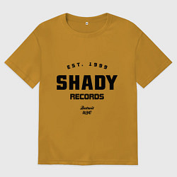 Футболка оверсайз мужская Shady records, цвет: горчичный