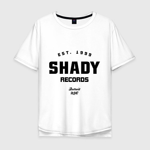 Мужская футболка оверсайз Shady records / Белый – фото 1