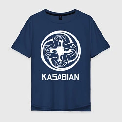 Футболка оверсайз мужская Kasabian: Symbol, цвет: тёмно-синий