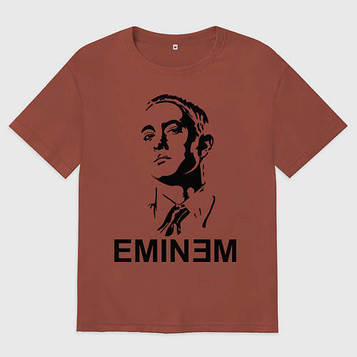 Мужская футболка оверсайз Эминем / Кирпичный – фото 1