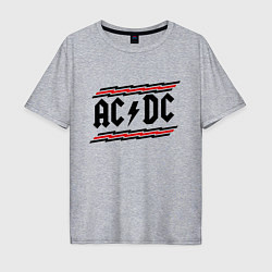 Футболка оверсайз мужская AC/DC Voltage, цвет: меланж