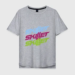 Мужская футболка оверсайз Skillet Tricolor