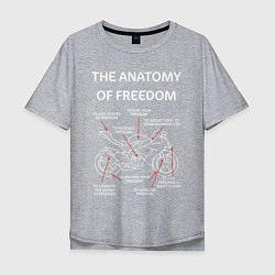 Мужская футболка оверсайз The Anatomy of Freedom