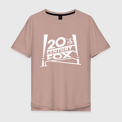 Футболка оверсайз мужская 20th Century Fox, цвет: пыльно-розовый