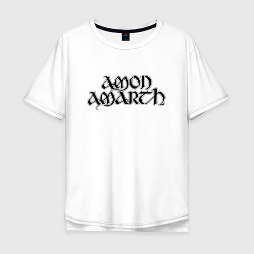 Мужская футболка оверсайз Amon Amarth / Белый – фото 1