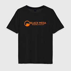 Мужская футболка оверсайз Black Mesa: Research Facility