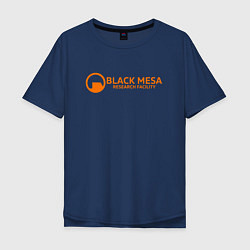 Мужская футболка оверсайз Black Mesa: Research Facility