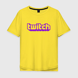 Мужская футболка оверсайз Twitch Logo