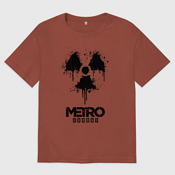 Футболка оверсайз мужская METRO EXODUS, цвет: кирпичный