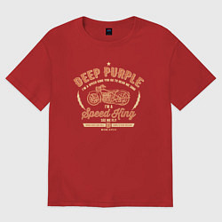 Футболка оверсайз мужская Deep Purple: Speed King, цвет: красный