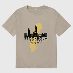 Мужская футболка оверсайз Stockholm